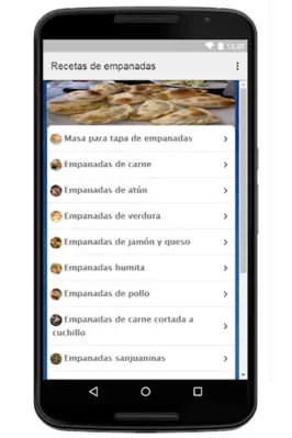 Empanada Recipe android App screenshot 3